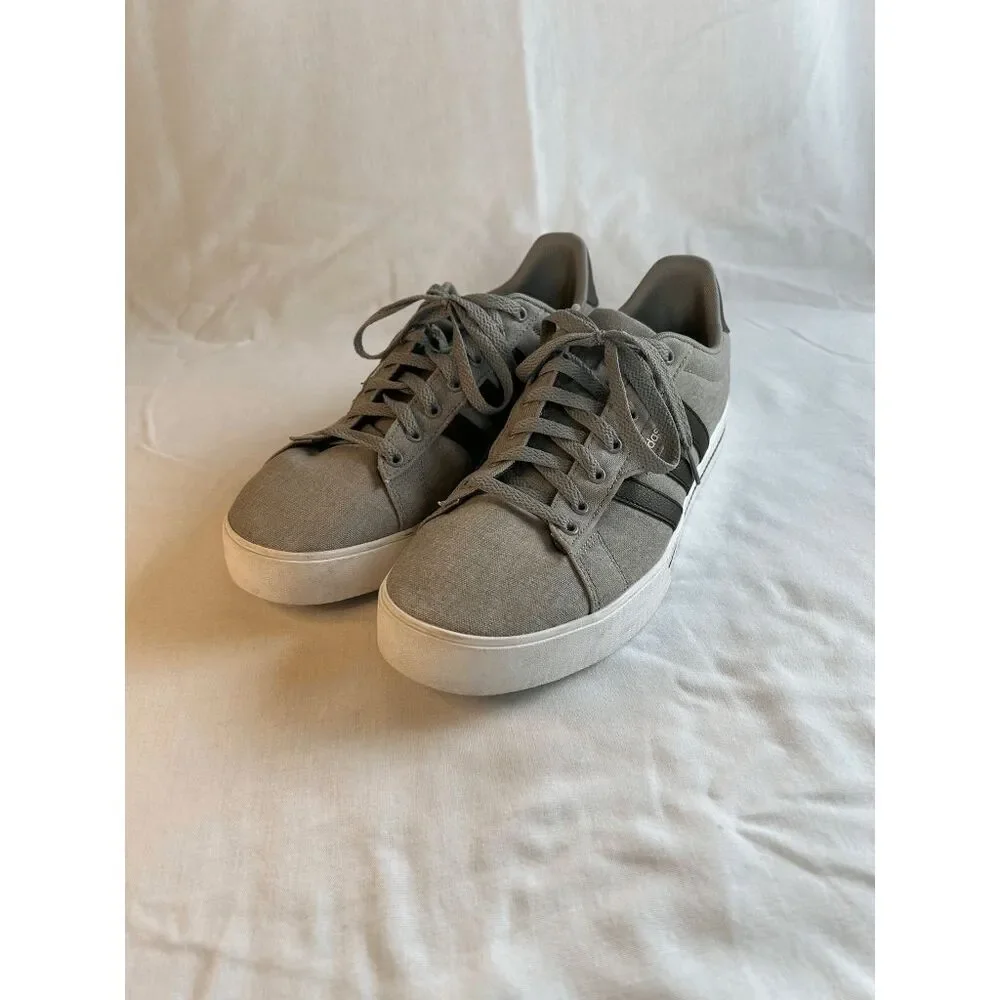 Men's Adidas Ortholite Sneaker/Street Shoe, Size 11.5 Gray/Black, Chunky, Preppy